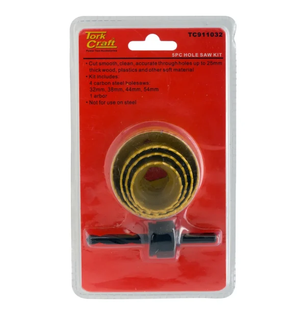 Torkcraft Hole Saw Kit 5pcs